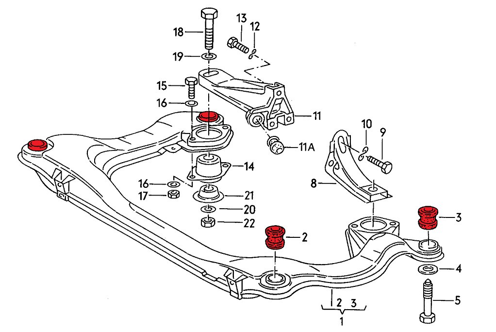VERKLINE SBK-002 Subframe bushings B2/B3/B4 offset - image 2 of 4