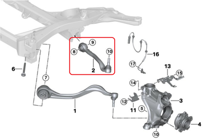 Front lower adjustable control arms Toyota Supra A90 A91