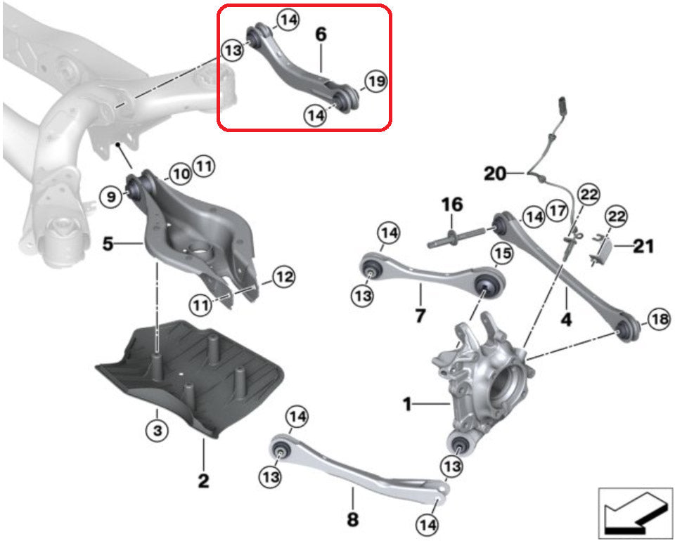VERKLINE WAS-423 Rear upper adjustable lateral bent links with lockout kit Toyota Supra A90 A91 - image 2 of 3
