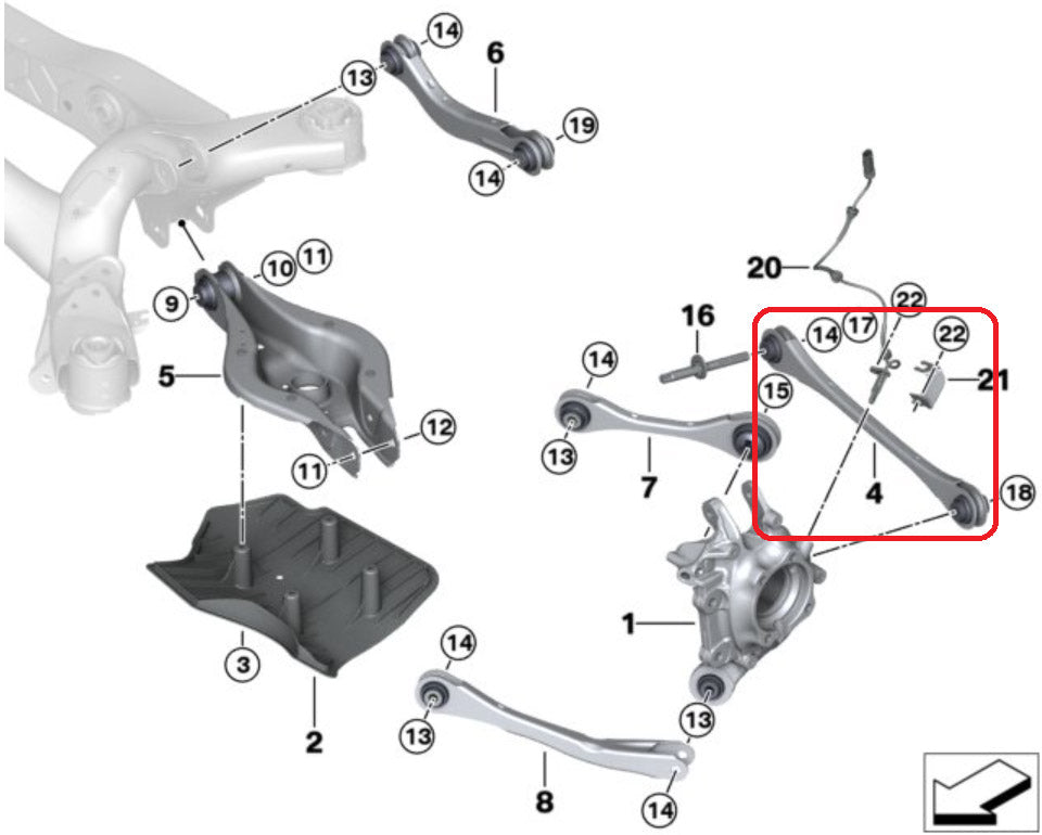 VERKLINE WAS-424 Rear adjustable toe links with lockout kit Toyota Supra A90 A91 - image 2 of 4