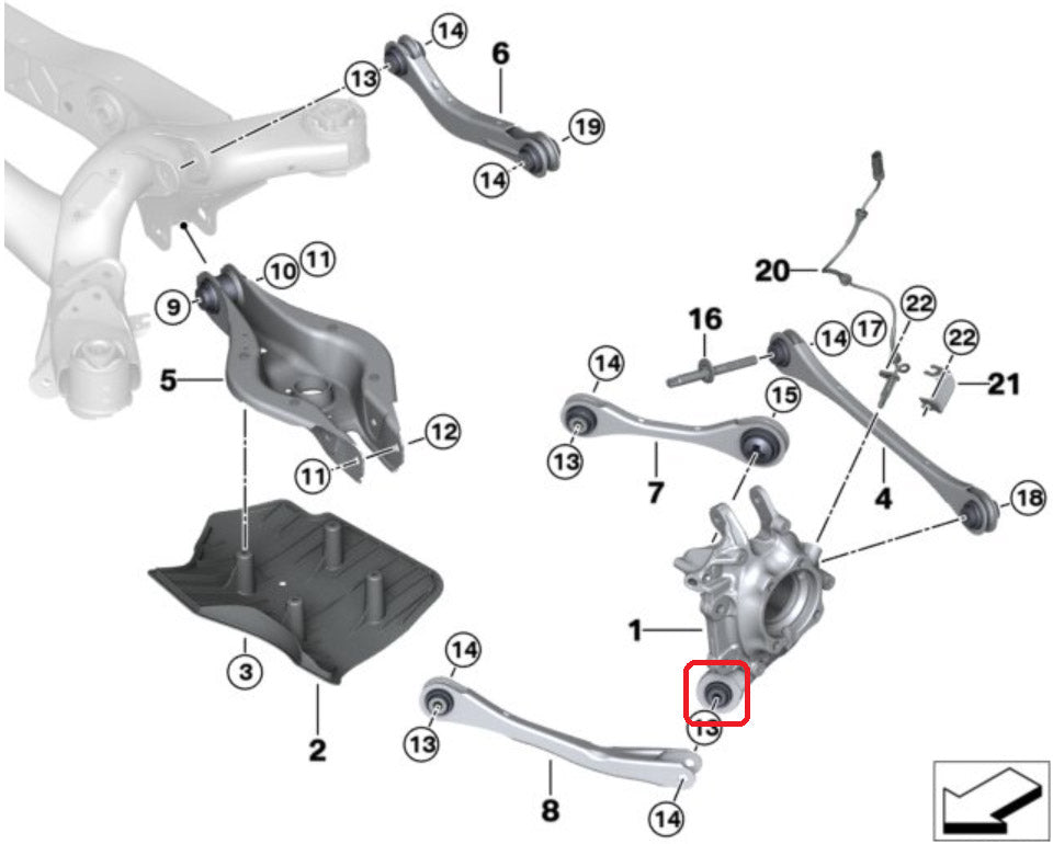 VERKLINE WAS-426 Rear knuckle bushings Toyota Supra A90 A91 - image 2 of 3