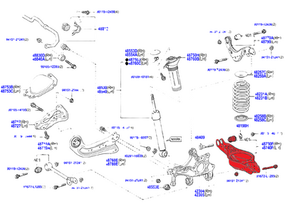 Rear adjustable lower long arm – Toyota GR Yaris/Corolla