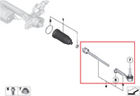 Front Bump Steer Adjustable Tie Rod Ends Toyota Supra A90 A91 - zdjecie 2