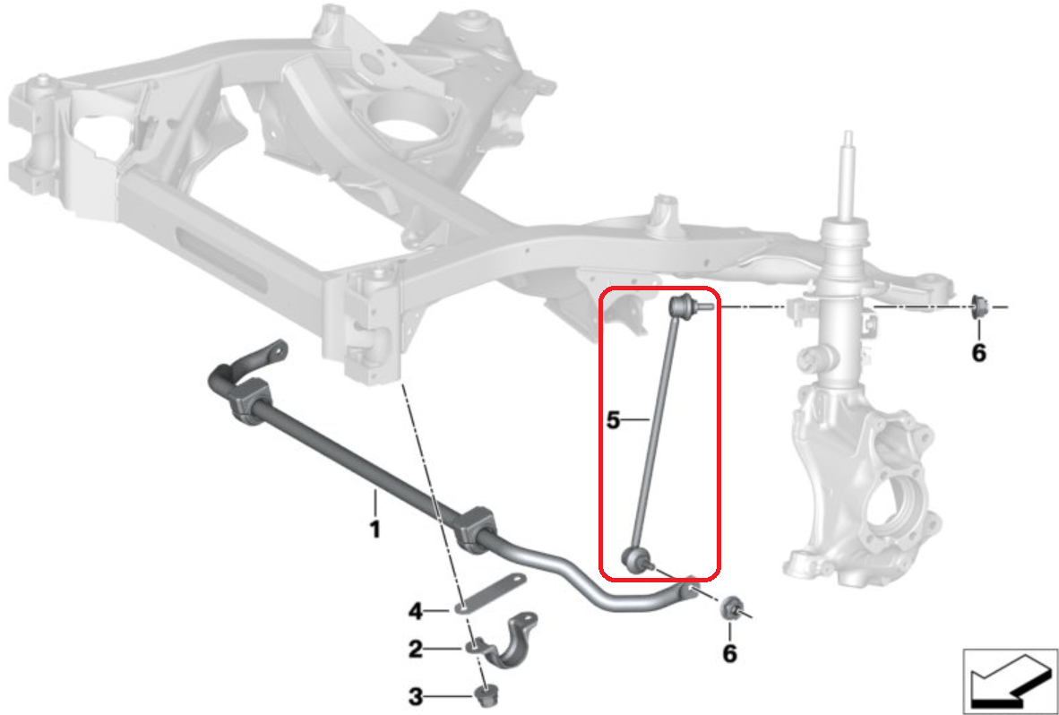 VERKLINE WAS-413 Front sway bar end links Toyota Supra A90 A91 - image 2 of 4