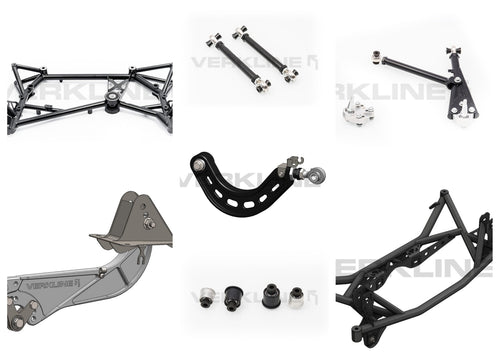 WAS-578 Full subframe + wishbones kit MQB FWD