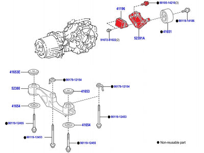 Rear Differential Carrier - Toyota GR Yaris