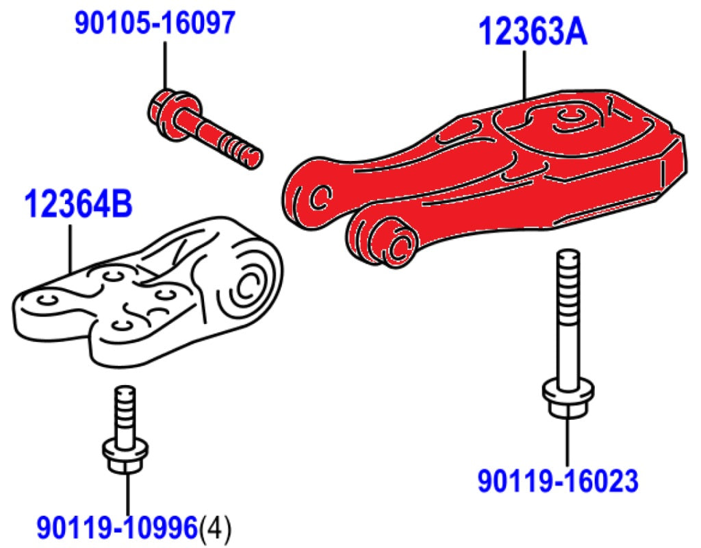 VERKLINE WAS-610-75 Billet torque mount - Toyota GR Yaris - image 2 of 4