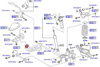 Spherical rear trailing arm insert kit - Toyota GR Yaris