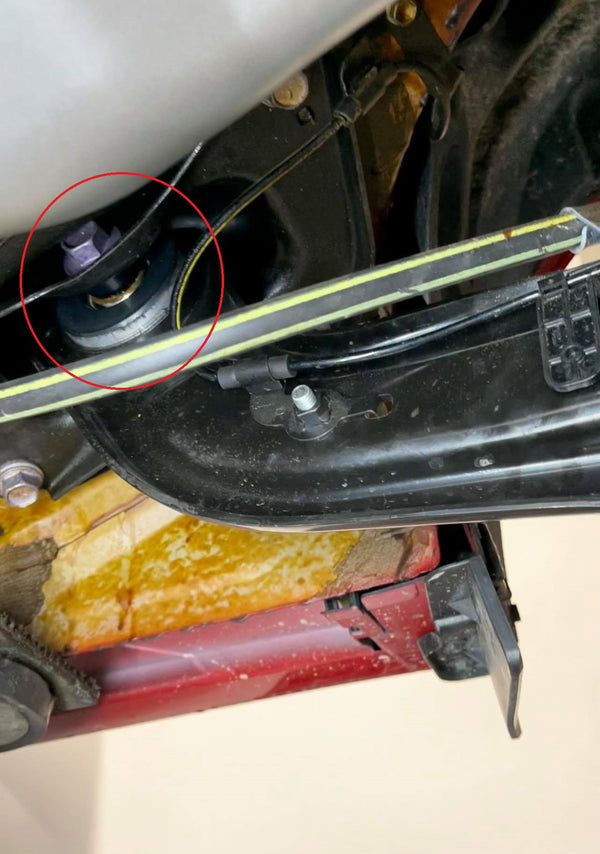 Spherical rear trailing arm insert kit - Toyota GR Yaris - zastosowanie