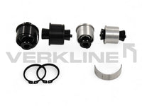 Rear spring sitting wishbone and wheel bearing housing inserts MQB Audi RS3 S3 A3 8V Golf Mk7