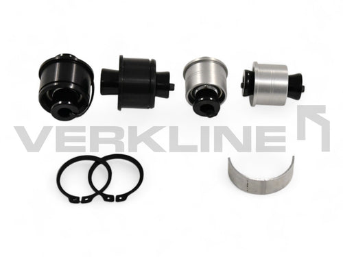 Rear spring sitting wishbone and wheel bearing housing inserts FWD MQB Audi A3 8V Golf Mk7 Seat Leon 5F