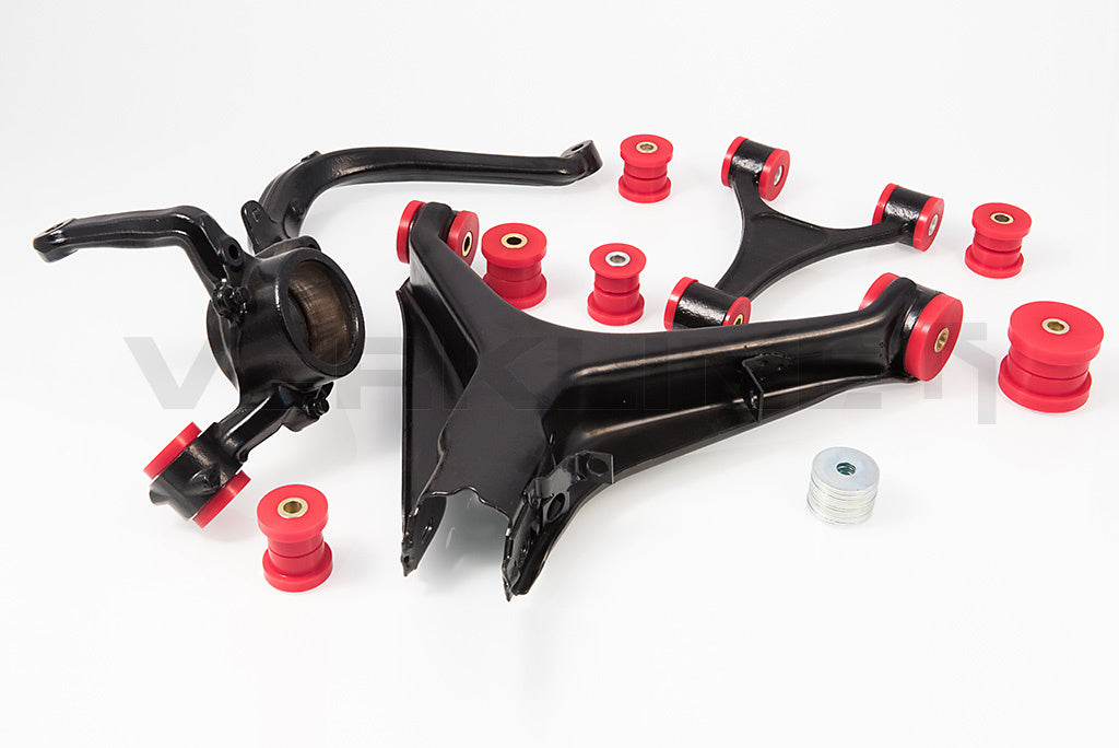 VERKLINE POW-049-75 Full rear polyurethane bushings set - cast wishbone - Audi B5 (street hardness) - image 1 fullscreen