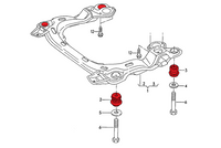 Front Subframe Bushings Audi V8 D11 / 200 C3 (type 44) - zdjecie 2