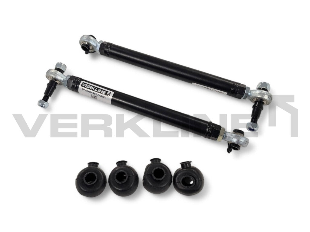 Rear track rods for support frame with ARB