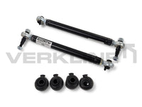 Rear track rods for support frame with ARB