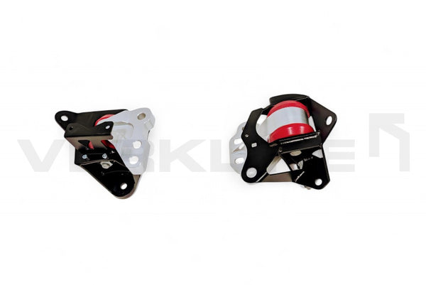 Toyota GR Yaris engine and gearbox mounts red